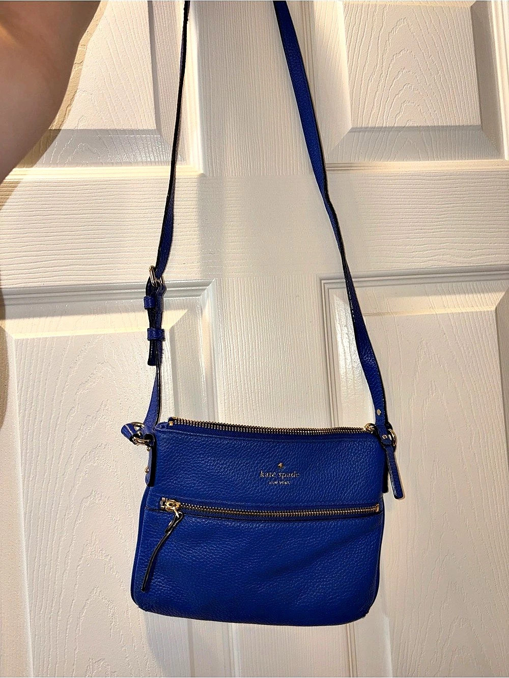 Kate Spade Chester Street Dessi Blue & Gold Crossbody Bag